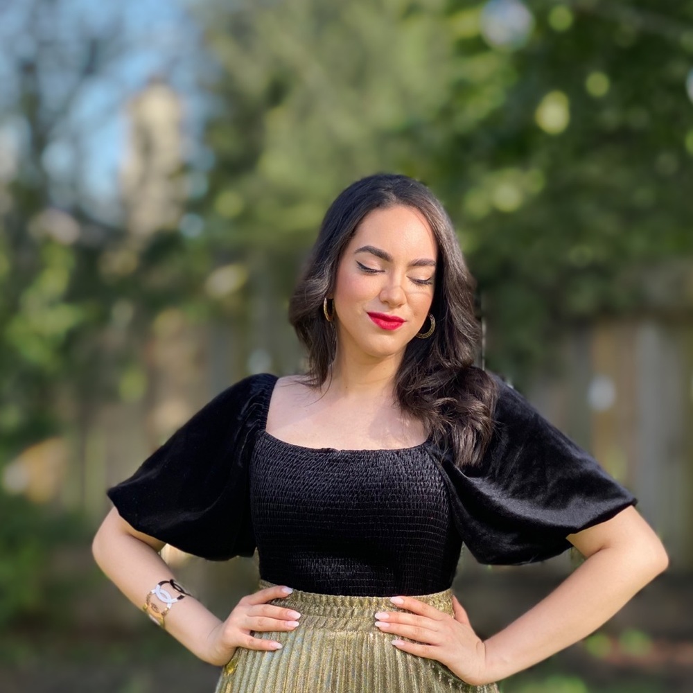 Off Shoulder Black Top 😍